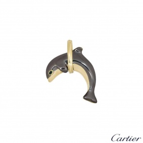 Cartier Hematite & Yellow Gold Dolphin